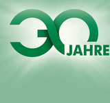 Eine Grafik mit dem Schriftzug 30 Jahre