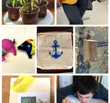 Eine Collage mit Bildern aus der veränderten Berufsbildung zu Hause