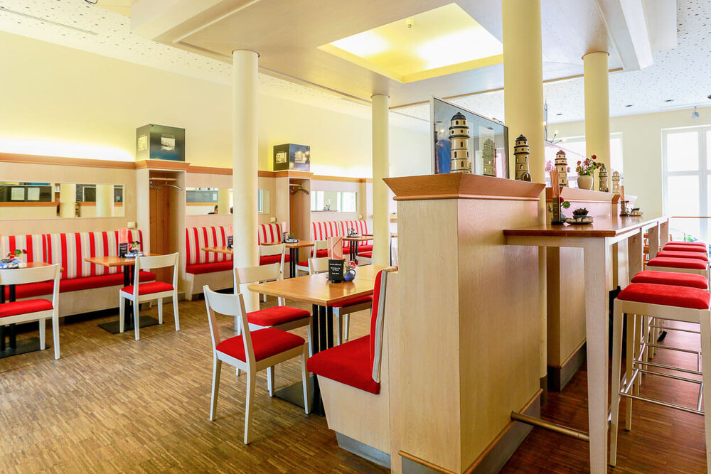 Blick in den Gastraum des Café und Restaurant Lichtblick
