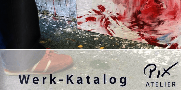 Titelbild des Werk-Katalogs mit einem Schuh und einem Gemälde