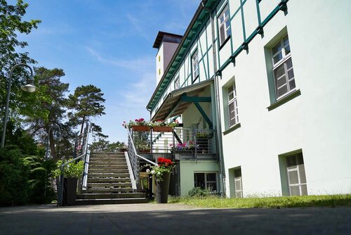 Treppenaufgang zum Pflegeheim Haus Meeresblick